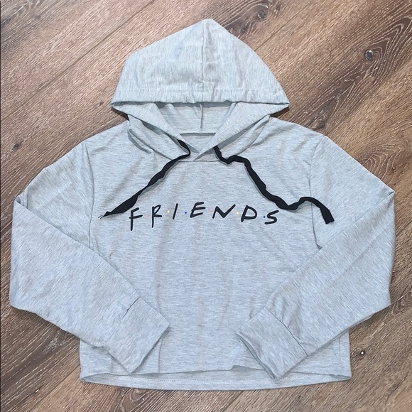 Tops - grey lightweight “friends” hoodie